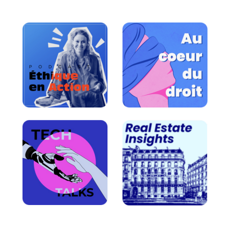 Covers des podcasts produits par Meecro
